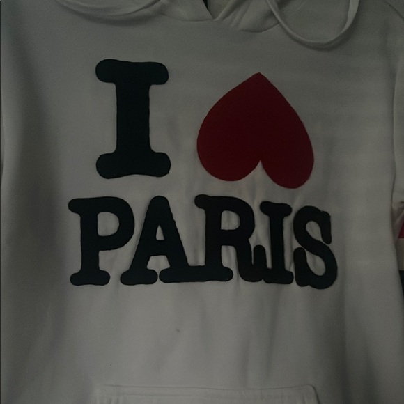 I Love Paris White Hoodie - Picture 2 of 4